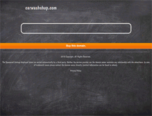 Tablet Screenshot of carwashshop.com